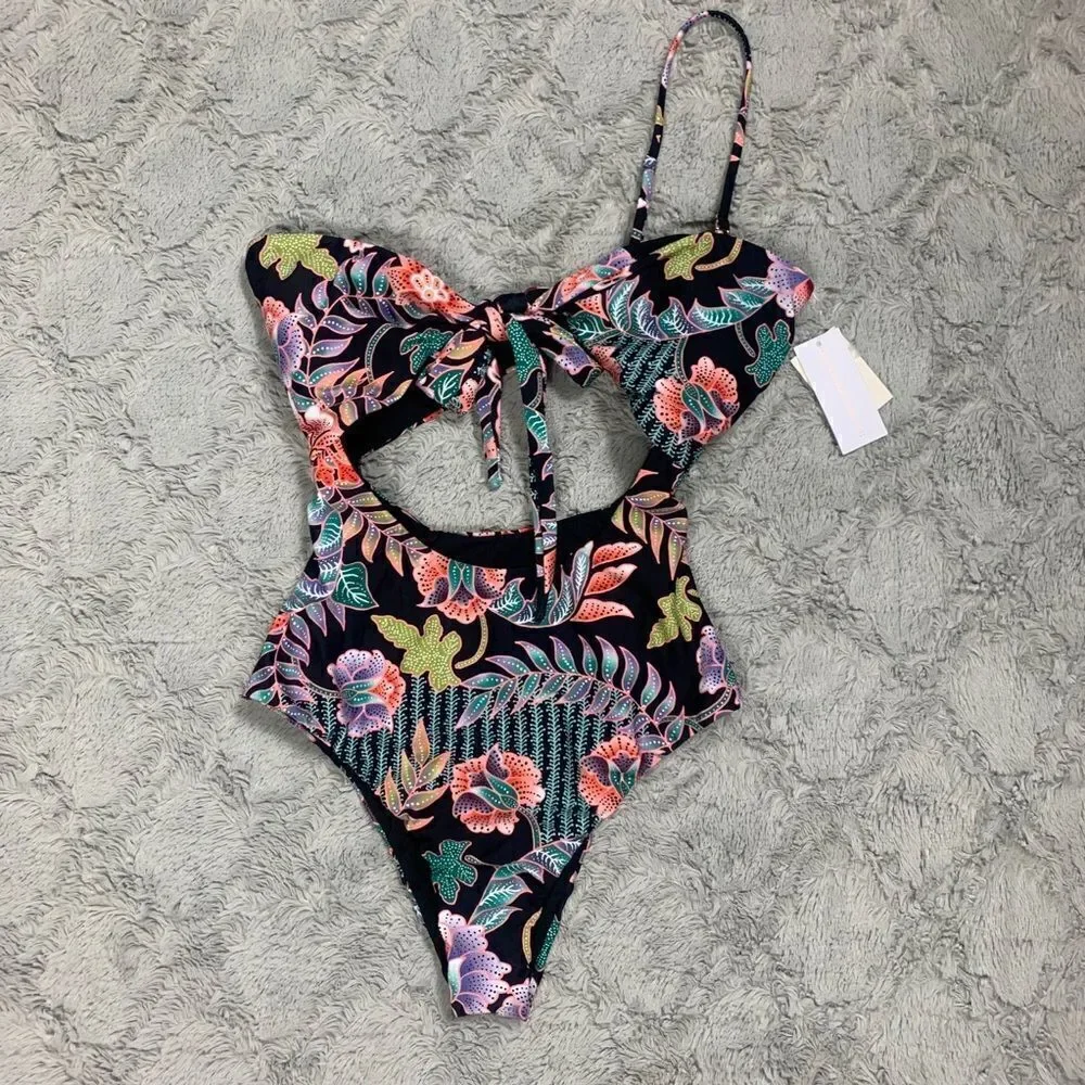 Raisins Puerto Vallarta Floral Cutout Swimsuit